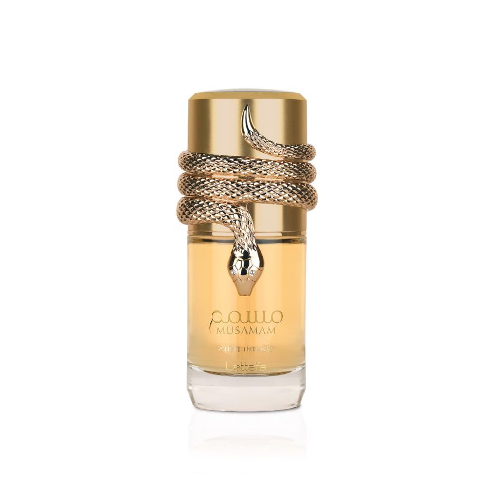 Xịt Eau de Parfum Lattafa Musamam Trắng Intense Eau de Parfum cho Unisex, 3,4 Ounce