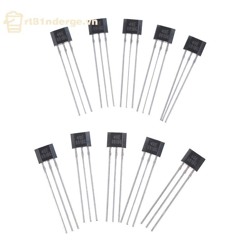 Ge 10 chiếc Hall element 49E OH49E SS49E Cảm biến tuyến tính Cảm biến Hall n
