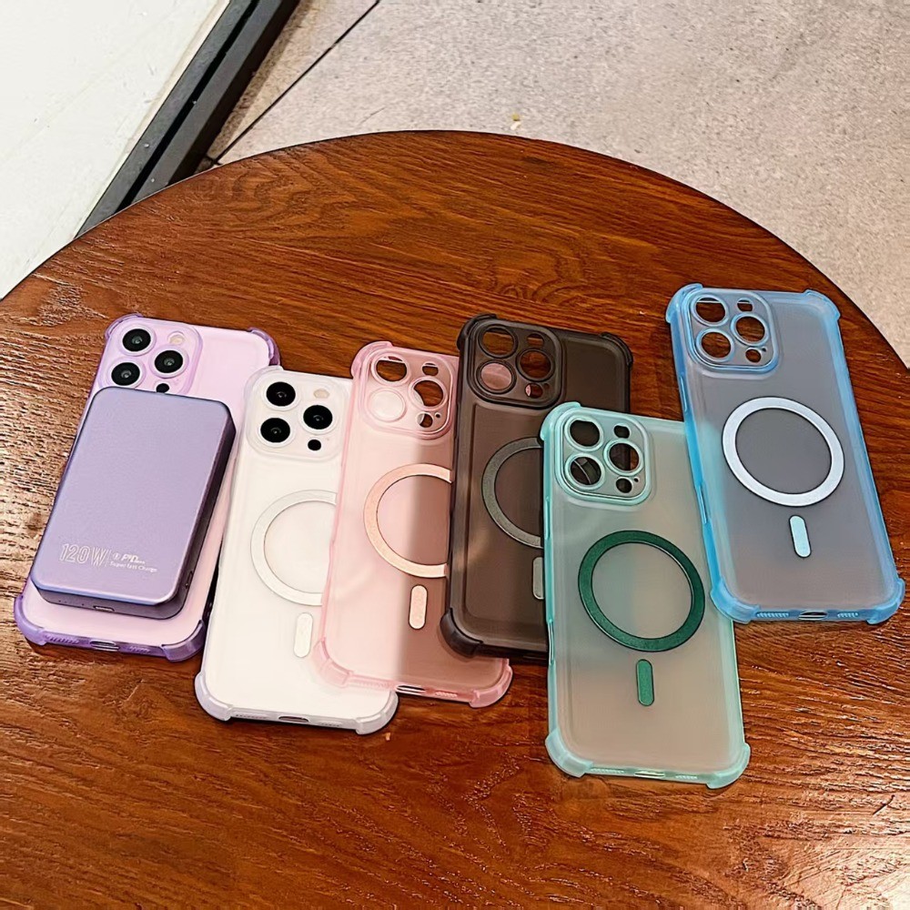Túi Khí Chống Sốc Từ Tính Sạc Không Dây Cho Redmi K70E K60 K50 K40 Pro K80 K50 K60 Ultra 14C 14R A4 