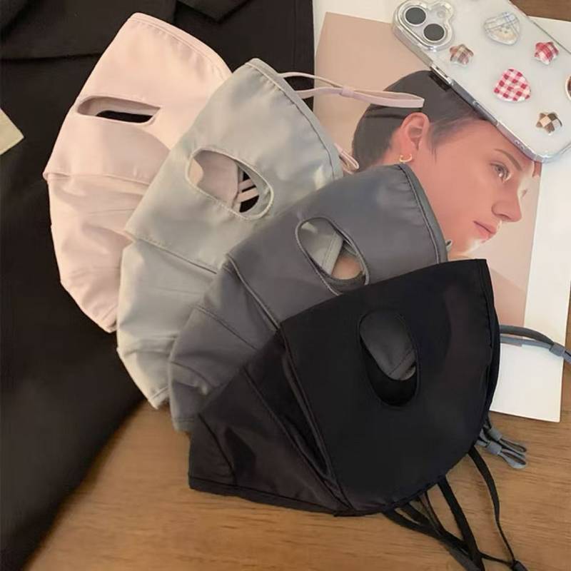 Sun Mask Full Face Summer Cycling UV Protection Face Mask Breathable Sun-Proof Face Towel Ice Silk M
