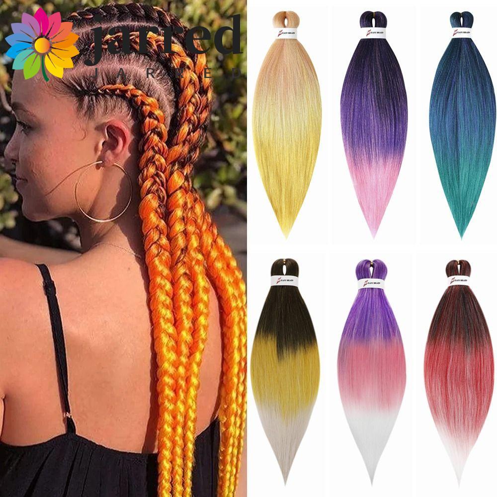 Jarred Jumbo Braids Extensions - DIY Ombre Effect, 26 Inch Colorful Hair Extension Cho Nữ