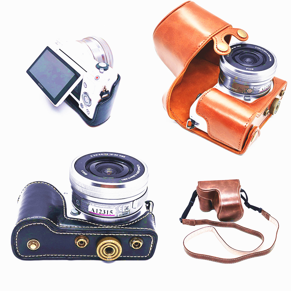 Túi đựng máy ảnh PU A5000 A5100 cho máy ảnh Sony NEX-3N