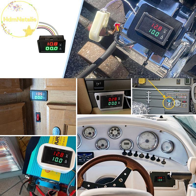 HdmNatalie DC 300V Hall Ampe kế Vôn kế 50A 100A 200A 400A Phụ kiện màn hình sạc / xả VN