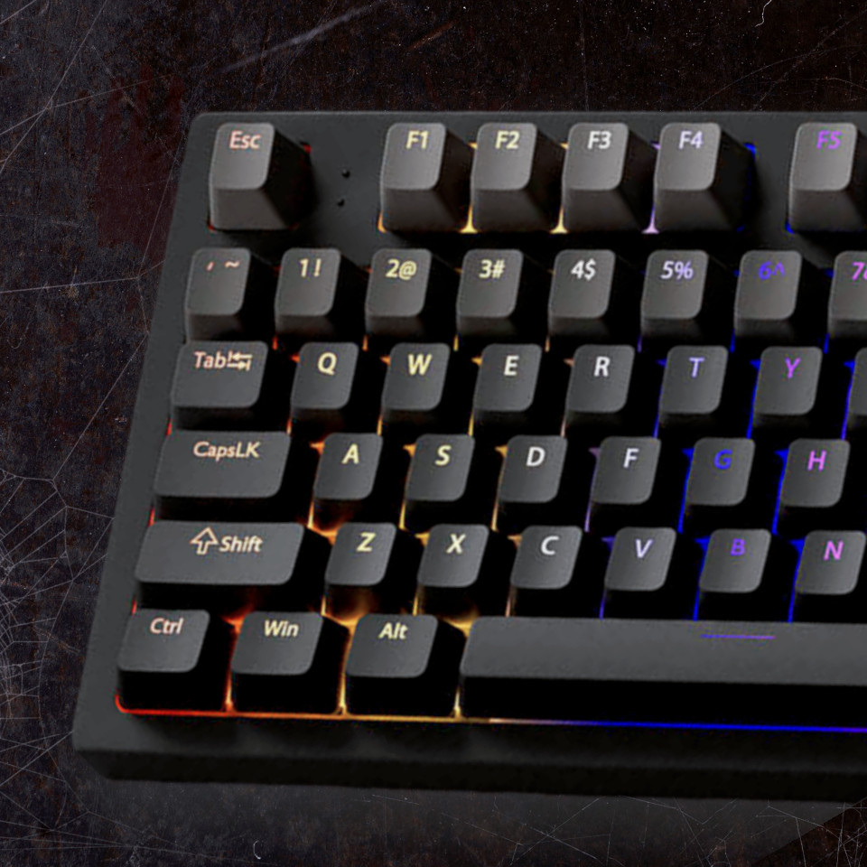 Ink Grey Double Shot PBT Keycaps OEM Profile RGB Backlit Keycaps cho MX Switch Bàn phím cơ