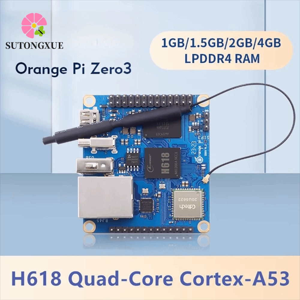 SUTONGXUE Orange Pi Zero 3, Bảng phát triển Bluetooth5.0 Allwinner H618, Bảng phát triển Bluetooth B