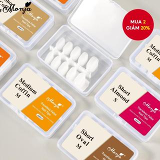  Monja 100 Chiếc S   M M M Mờ Móng Tay Giả Mờ Hạnh Nhân Ballerina Hình Bầu Dục Giả Đầu Móng Tay Nối Dài DIY 