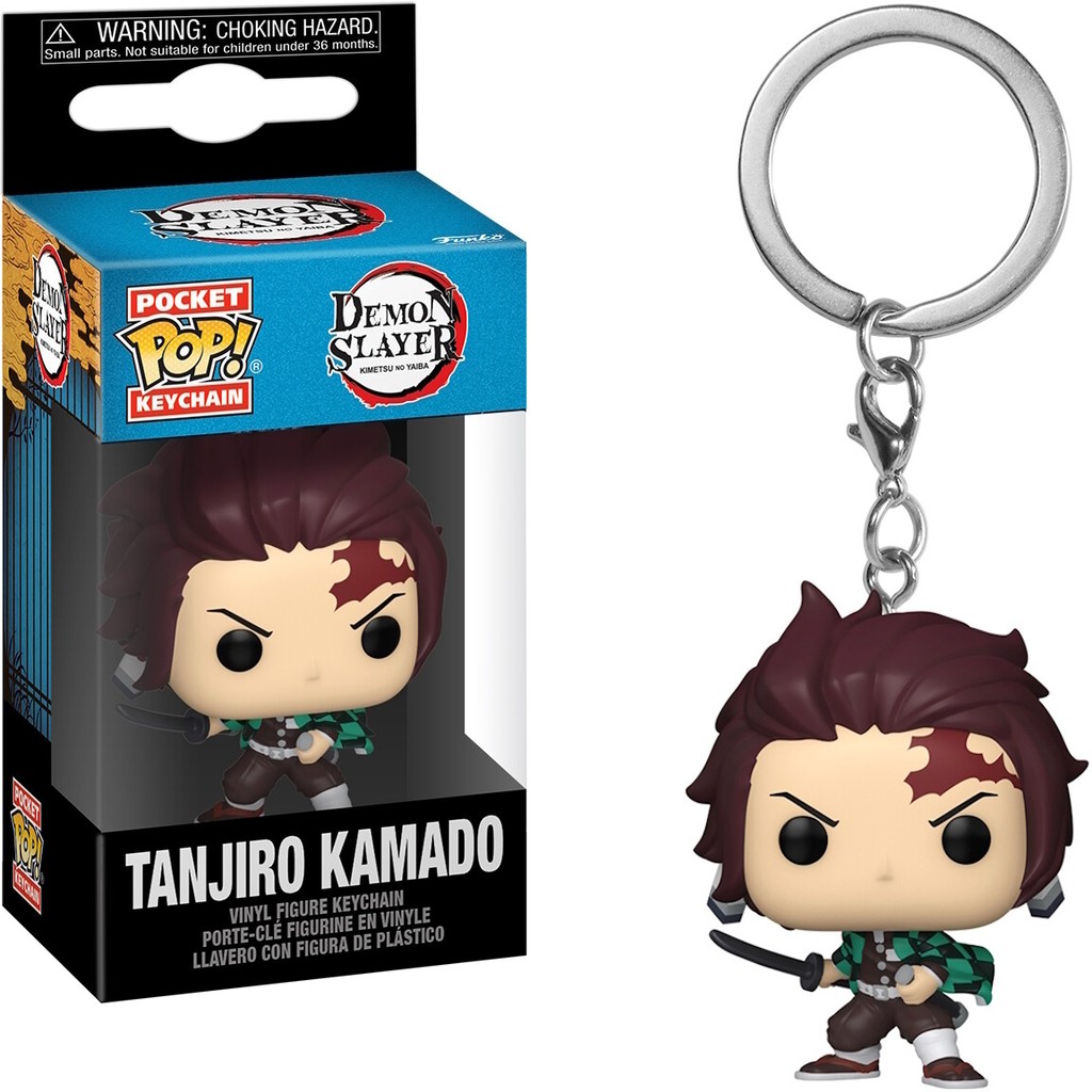 Funko Pocket Pop Móc khóa Demon Slayer - Đồ chơi móc khóa Tanjiro Kamado