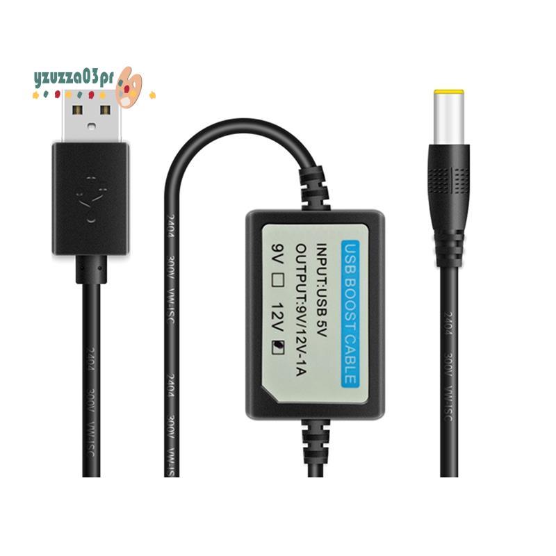 Cáp tăng cường nguồn sạc USB DC 5V sang 12V 1A Bộ chuyển đổi bước lên Cáp USB có thành phần tăng cườ