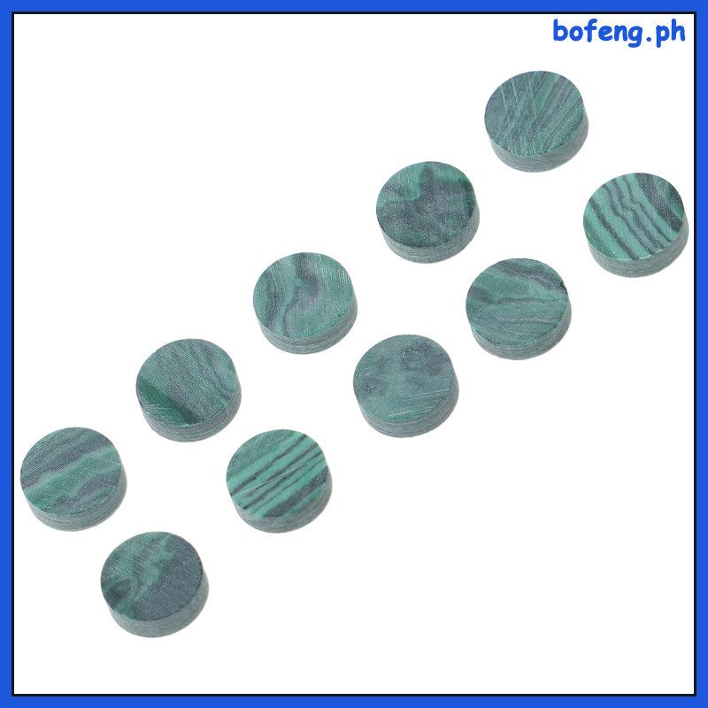 10 Chiếc Fingerboard Guitar Inlays Fretboard Chấm Bên Malachite Tone Điểm 0,60X0,60X0.30CM Xanh bofe