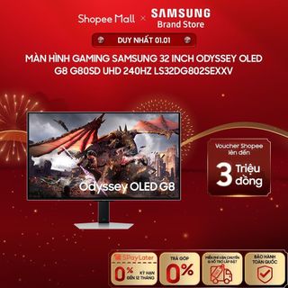   MIỄN PHÍ VẬN CHUYỂN  Màn Hình Gaming Samsung 32 inch Odyssey OLED G8 G80SD UHD 240Hz LS32DG802SEXXV 