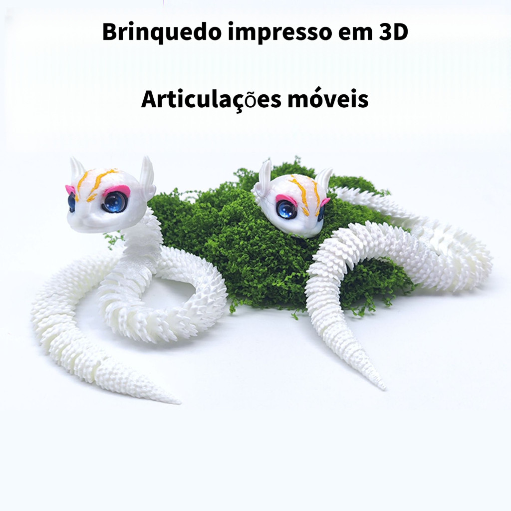 In 3D Nhiều Màu Sắc Nuốt Python Khớp Di Chuyển Được Nữ Hoàng Búp Bê Trang Trí Mô Hình Quà Tặng