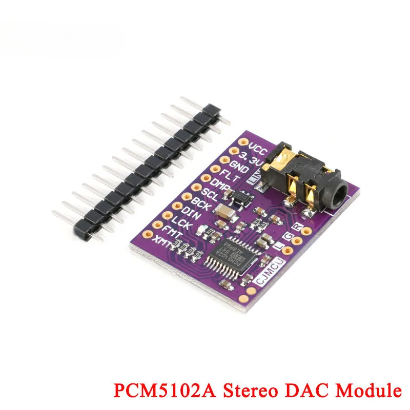 Giao diện I2S PCM5102A DAC Bộ giải mã GY-PCM5102 Mô-đun máy nghe nhạc I2S cho Raspberry Pi pHAT Bảng