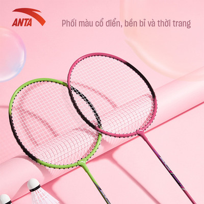 Set / Bộ 2 Vợt Cầu Lông Thể Thao ANTA HYPERA TOM A100 1825315626R đi kèm túi đựng vợt tặng 3 trái cầu