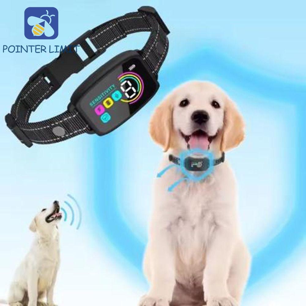 POINTER LIMIT Dog Barking Collar, Chức năng sốc Vòng cổ chó chống sủa thông minh, Type-C có thể sạc 