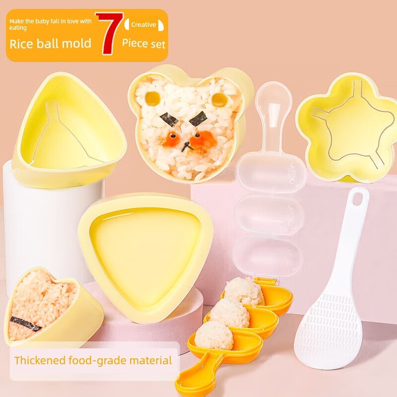 khuôn làm cơm nắm khuôn cơm nắm Khuôn cơm nắm cho bé, khuôn sushi, khuôn cơm nắm tam giác, khuôn ăn 