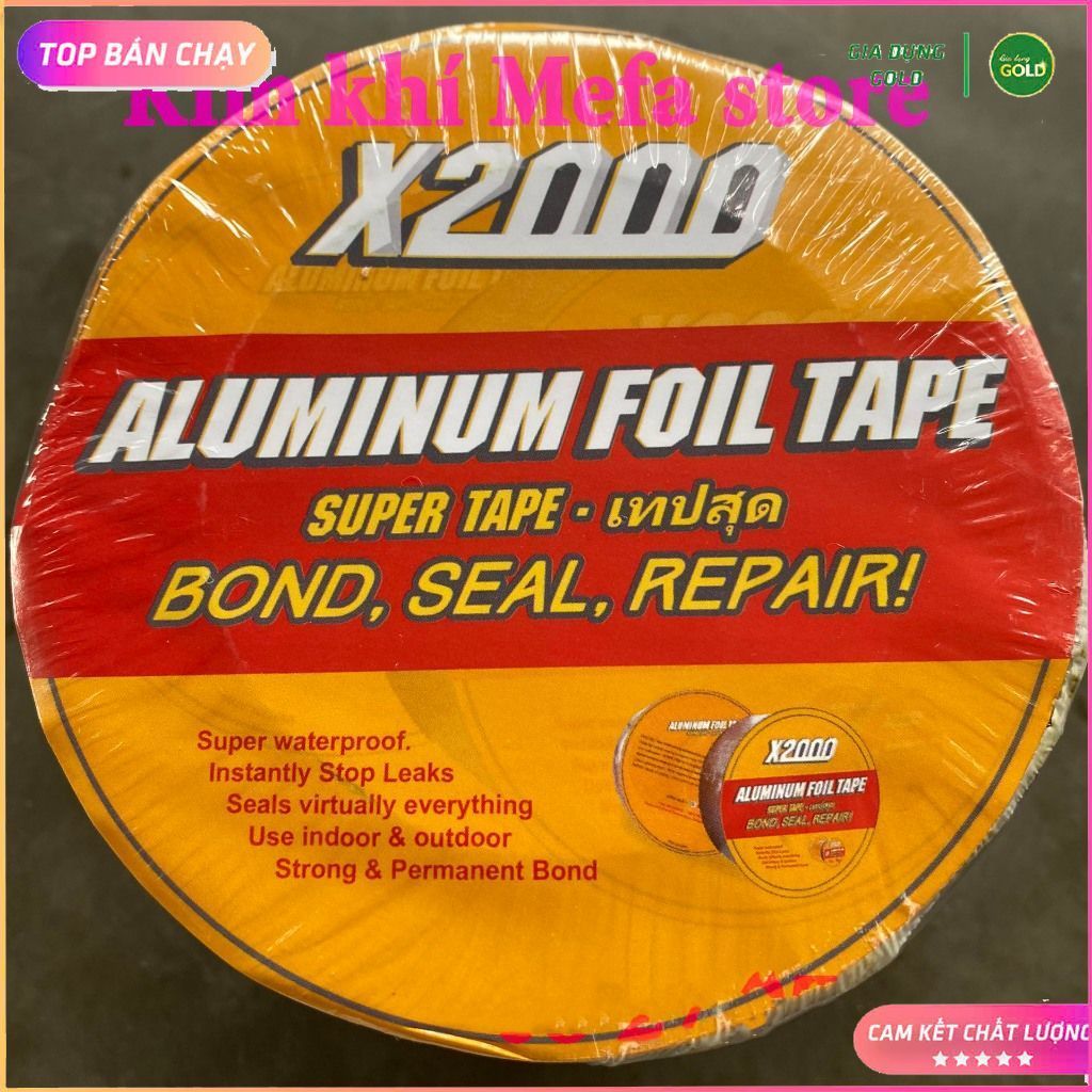 Băng keo chống thấm X2000 siêu dính Nhật Bản chống dột, dán tường, dán ống nước