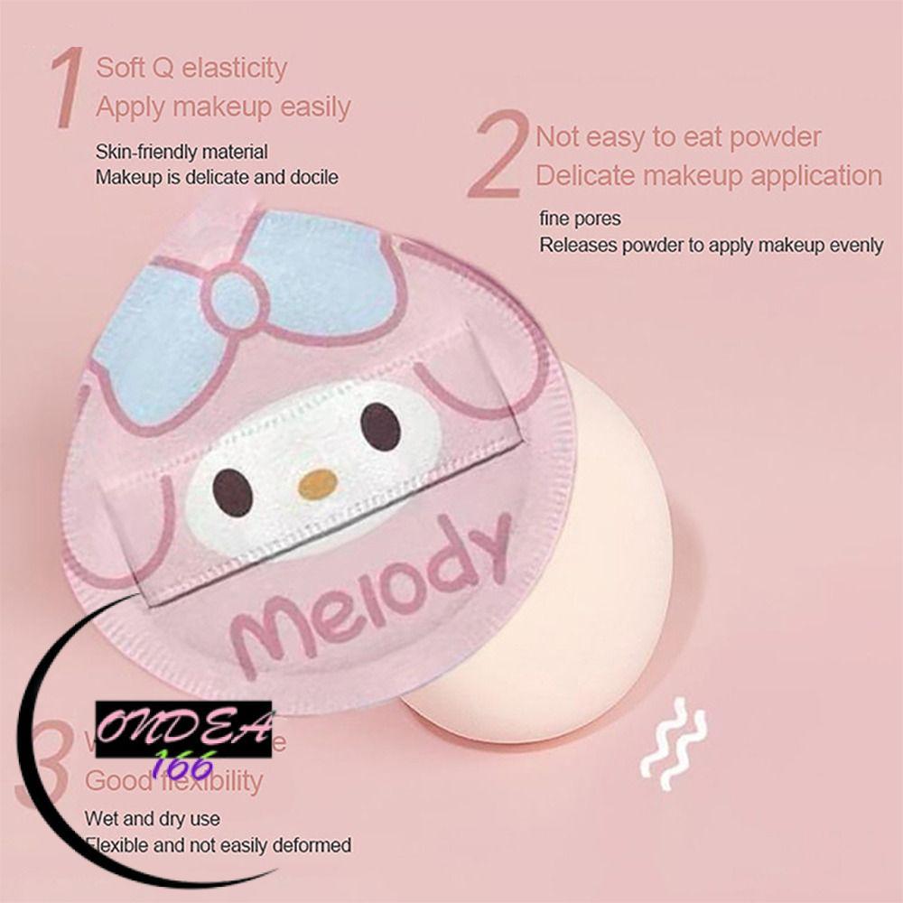 ONDEAL66 My Melody Powder Puff, Cartoon Hello Kitty Sanrio Powder Puff, Cotton Candy Cosmetic Tool K