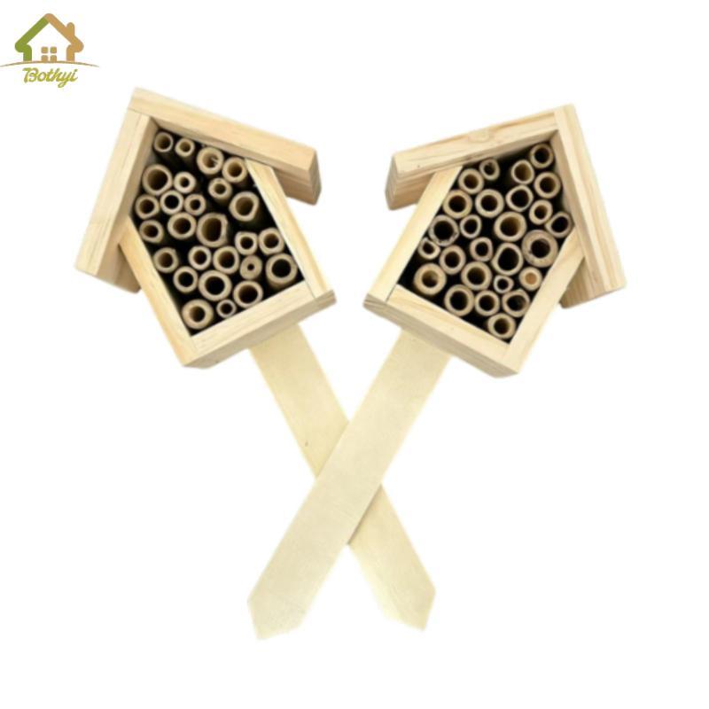 Bothyi Gỗ Bee House Bee Hotel Garden Trang Trí Hộp Tổ Ong Bền Đẹp Thu Hút Lợi Ích Cho Nuôi Ong