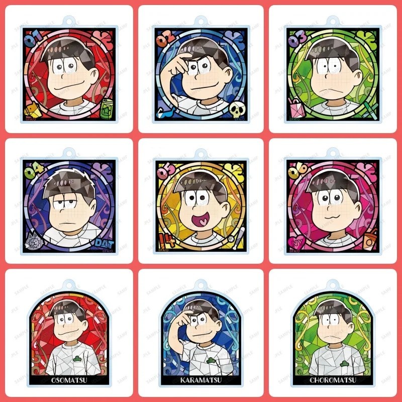 Móc khóa Anime Osomatsu-san mô hình Standee mica Osomatsu Karamatsu Choromatsu Ichimatsu Jyushimatsu