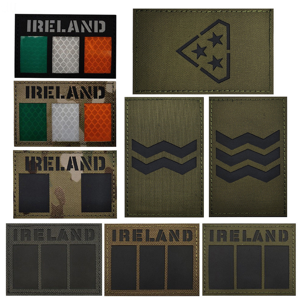 Miếng dán Velcro phản quang cờ IRELAND ngoài trời ưa thích IRELAND