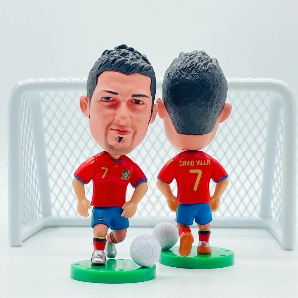 Soccerwe Cầu thủ bóng đá Búp bê Tây Ban Nha 7 # David Villa 2010 Bộ sưu tập vô địch