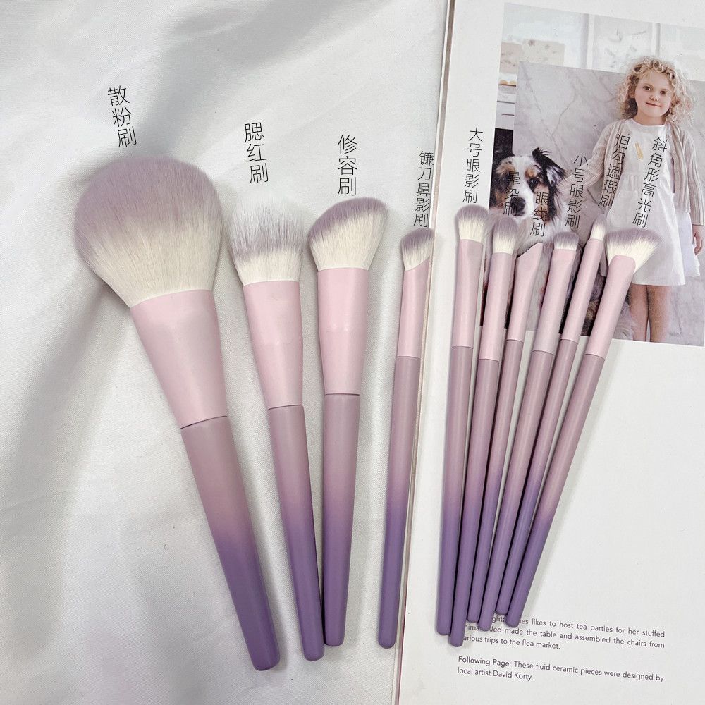 bộ cọ trang điểm bộ cọ makeup Watsons Cangzhou Soft Hair Makeup Brush Set Full Set Nghệ Sĩ Trang Điể