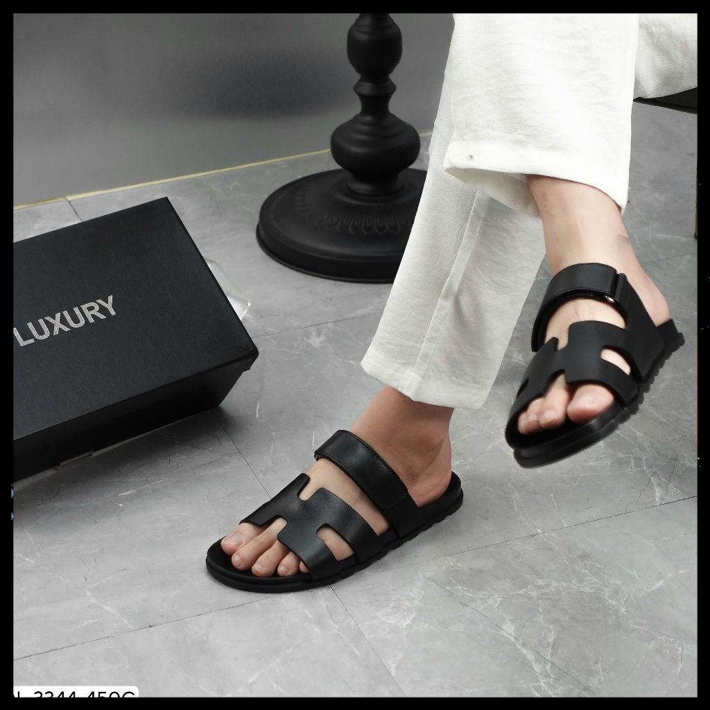 Dép Da Nam Quai Da Bò - Dép Nam Cao Cấp VIC LUXURY MỀM - ÊM - BẢO HÀNH 1 NĂM DL-3344 VIC