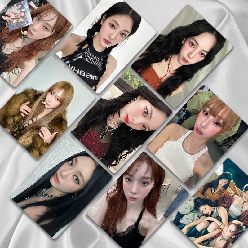 Aespa Gypsophila Laser Photocard KARINA KARINA Hàng hóa Album cùng phong cách Tự in Photocard Polaro