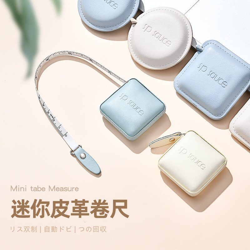 Băng Đo Quần Áo Thước Da Mềm Băng Thợ May Đo Eo Thước Đo Di Động Mini Nhỏ Mềm Thước Di Động Nhỏ Nhỏ 