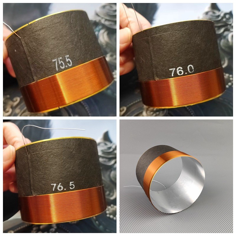 75.5 / 76 / 76.5 Core Loa Loa Loa Trầm Nhôm Trắng Cuộn Giấy Đen Bộ Phận Sửa Chữa 4 Euro