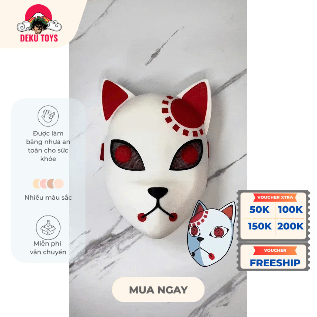 Mặt nạ cosplay phim Demon Slayer Mask - Tanjiro