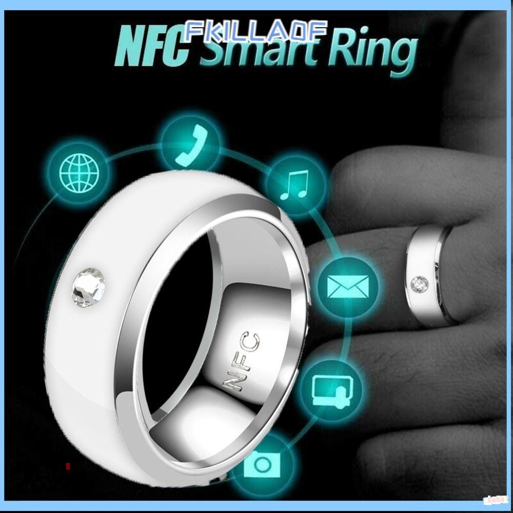 Nhẫn kỹ thuật số ngón tay FKIL, Nhẫn thông minh NFC đa chức năng Magic Wear, Thép không gỉ chống nướ