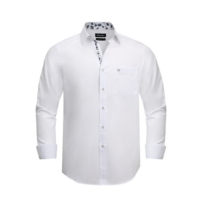 Áo sơ mi dài tay vạt tròn VIETTIEN vải Bamboo form REGULAR FIT VT00000731