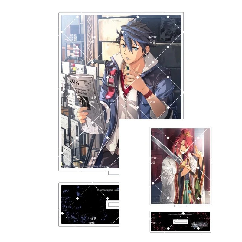 Standee The Legend of Heroes Kuro no Kiseki mô hình mica acrylic trang trí bàn học quà tặng anime ga