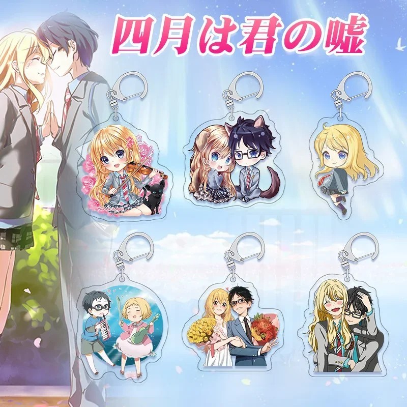 Móc khóa Anime Tháng Tư Là Lời Nói Dối Của Em Your Lie in April mica Acrylic Arima Kousei Miyazono K