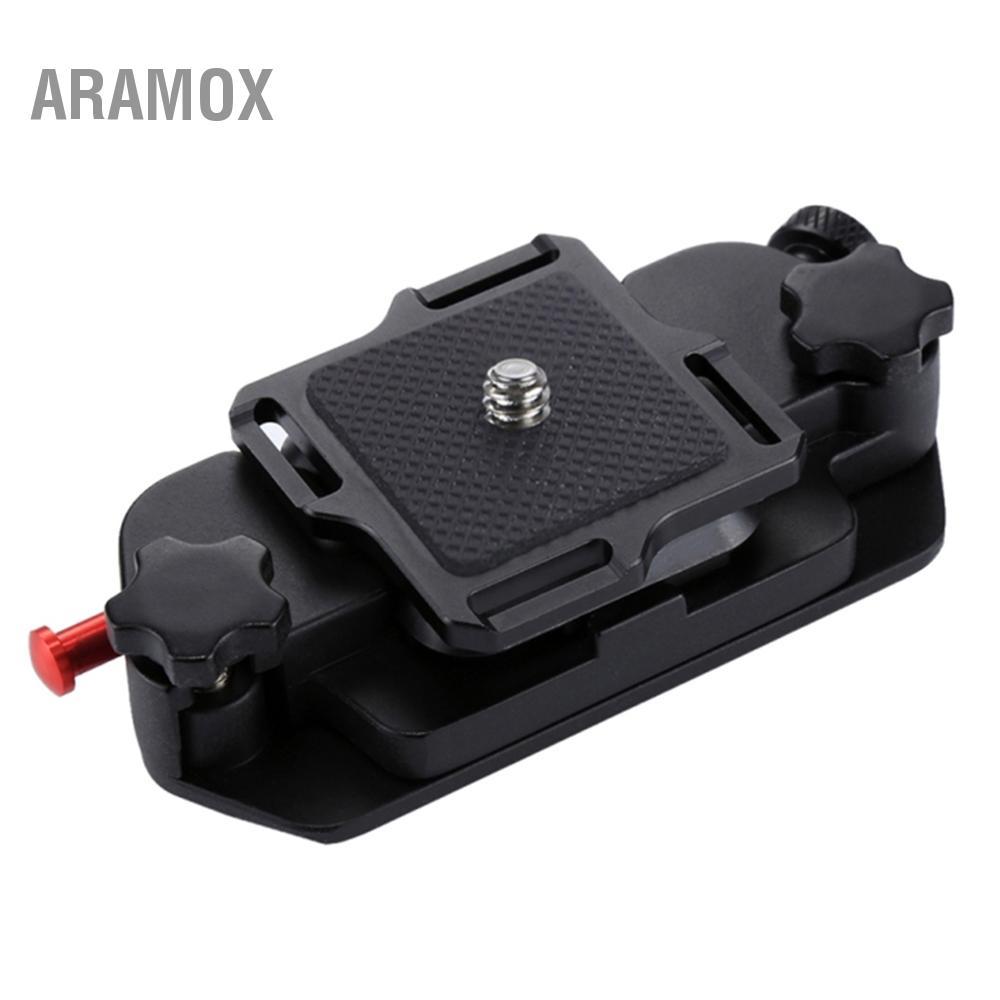 Aramox PULUZ Camera Clip Belt Holster Mount Eo Clip Chủ Hanger Hợp kim nhôm Phát hành nhanh với tấm 