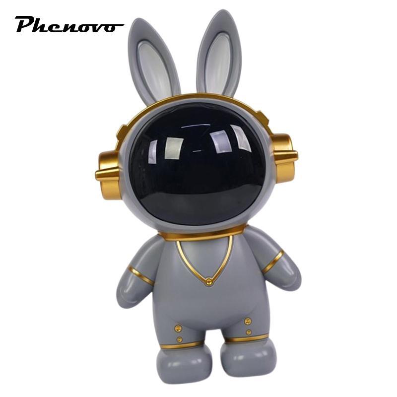 Phenovo Tiền Ngân Hàng Spaceman Đồ Chơi Lưu Trữ Lớn Đồ Trang Trí Spaceman Tượng Phi Hành Gia Trang T