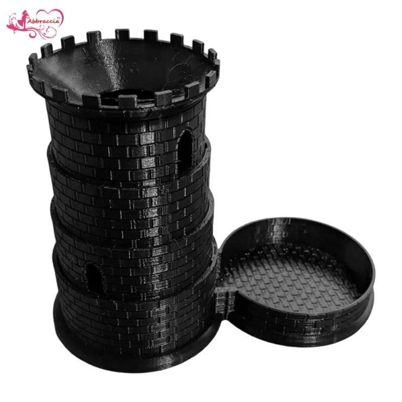 Dice Rolling Tower Phụ kiện khay nhựa có thể gập lại để ngẫu nhiên Trò chơi trên bàn