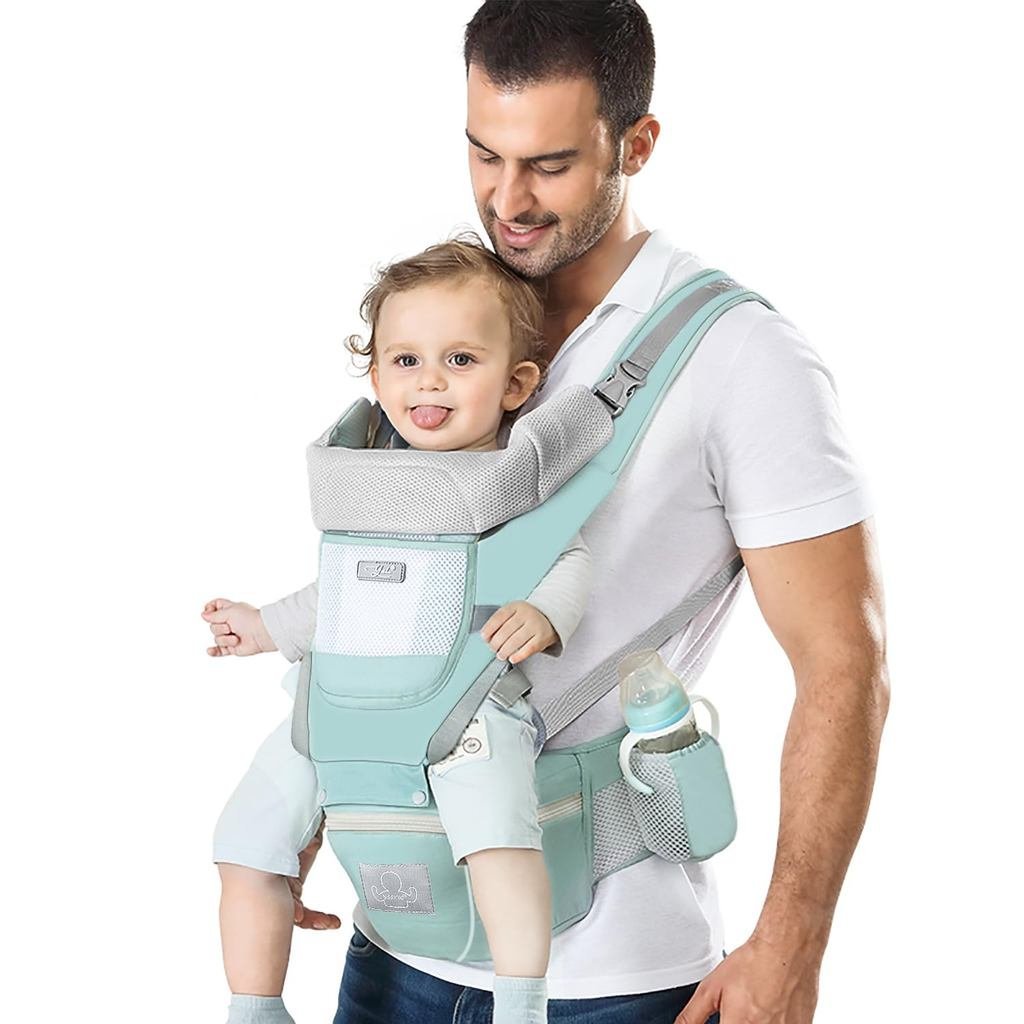 Bé Carrier Tiện Dụng Cho Trẻ Sơ Sinh Có Ghế Hông Túi Kangaroo Mềm Mại Cho Bé Sơ Sinh Đến Tập Đi 7-45