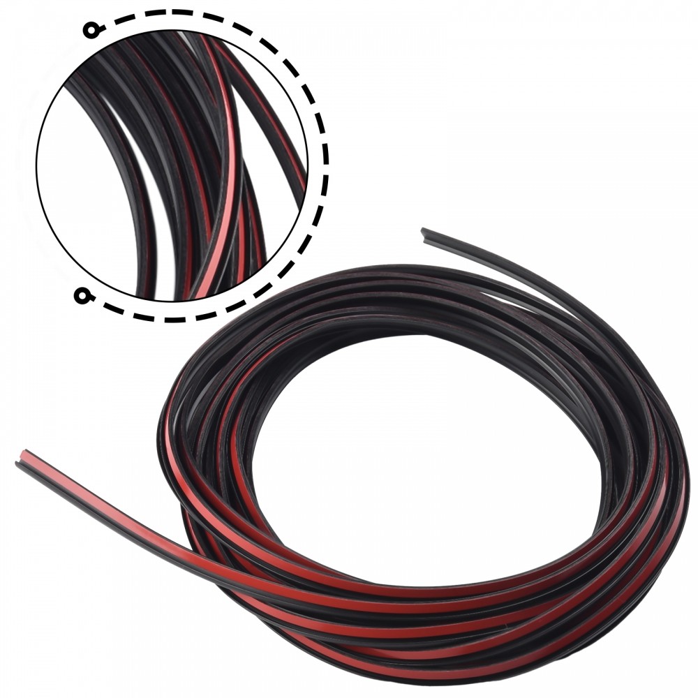Dải niêm phong EPDM T-Type Trim Xe Lip Rubber 5MM * 7MM Ốp lưng màu đen