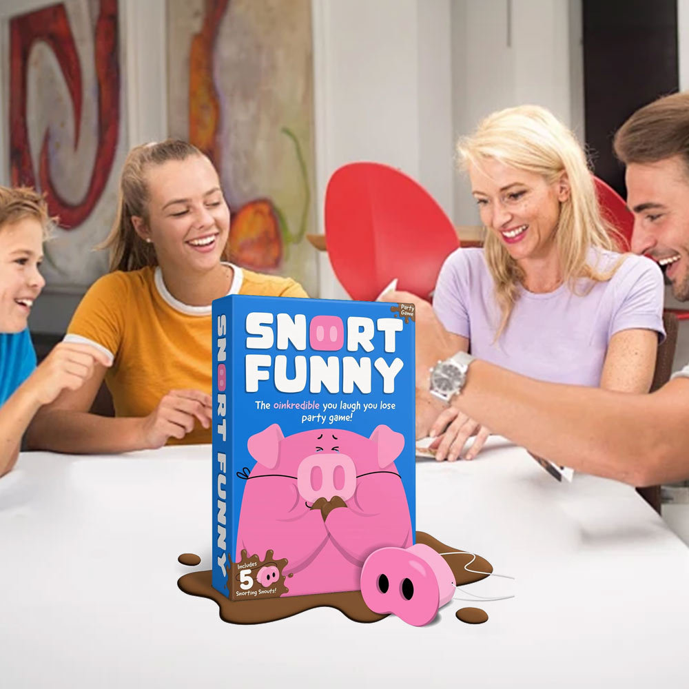 Snort Funny – The Oinkcredible You Laugh You Lose Party Game | Family Games for Kids and Adults