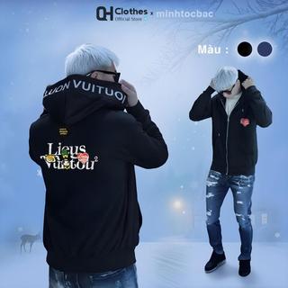 Áo khoác nỉ thêu VỊT luonvuituoi kéo khoá sắt mới nhất 2025 Jacket Menswear qhclothes