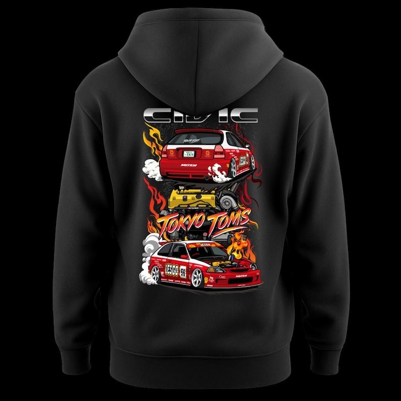 Áo Hoodie nam nữ Honda Civic EK9 Type R-VTEC JDM Tuning Hooding 1219