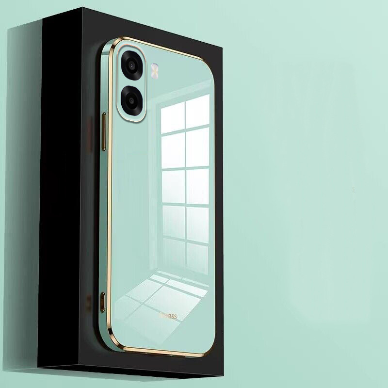 Ốp Điện Thoại OPPO A6X OPPO A6 4G Mạ Silicon Mềm Mạ Điện Ngọc Lục Bảo Xanh Sáng Trong Suốt Ốp Lưng O