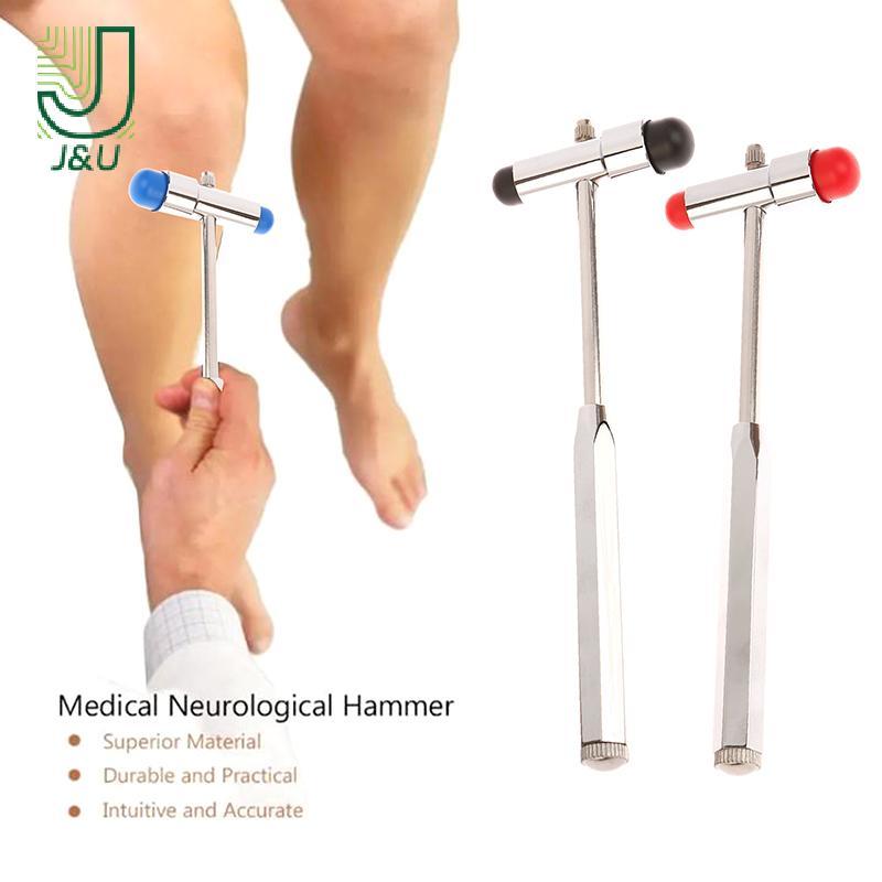 J & U 1 Chiếc Máy Mát Xa Thần Kinh Hai Đầu Búa Đa Năng Bộ Gõ Chẩn Đoán Phản Xạ Bộ Gõ Búa Phản Xạ Mới