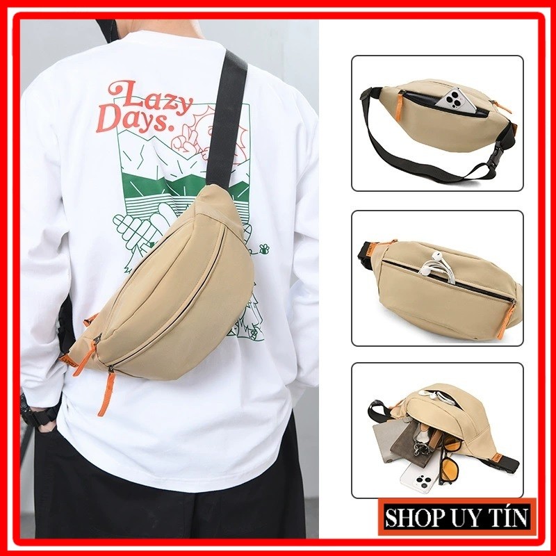 Túi đeo chéo bao tử túi đeo chéo vai túi đeo trước ngực thời trang cho cả nam và nữ có chống nước