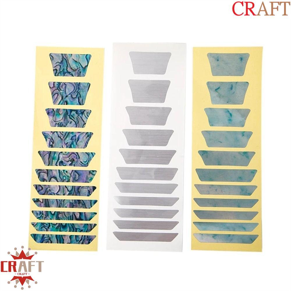 CRAFT Cross Inlay Đề Can Guitarra Phụ Kiện Guitar Inlay Miếng Dán Nhạc Cụ Siêu Mỏng Acoustic Guitar 