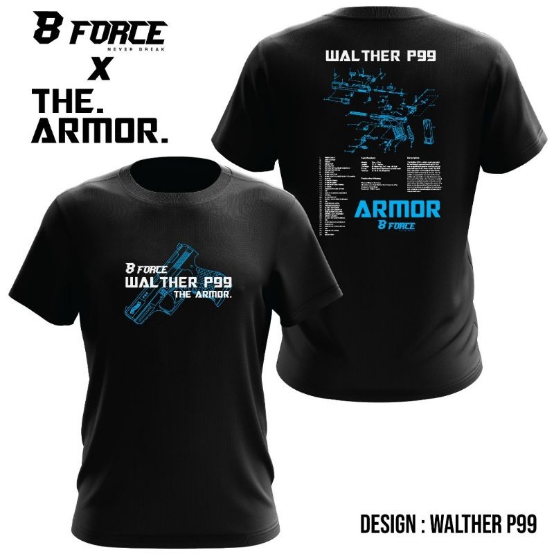 Áo thun chiến thuật Silkscreen the Armor Walter P99