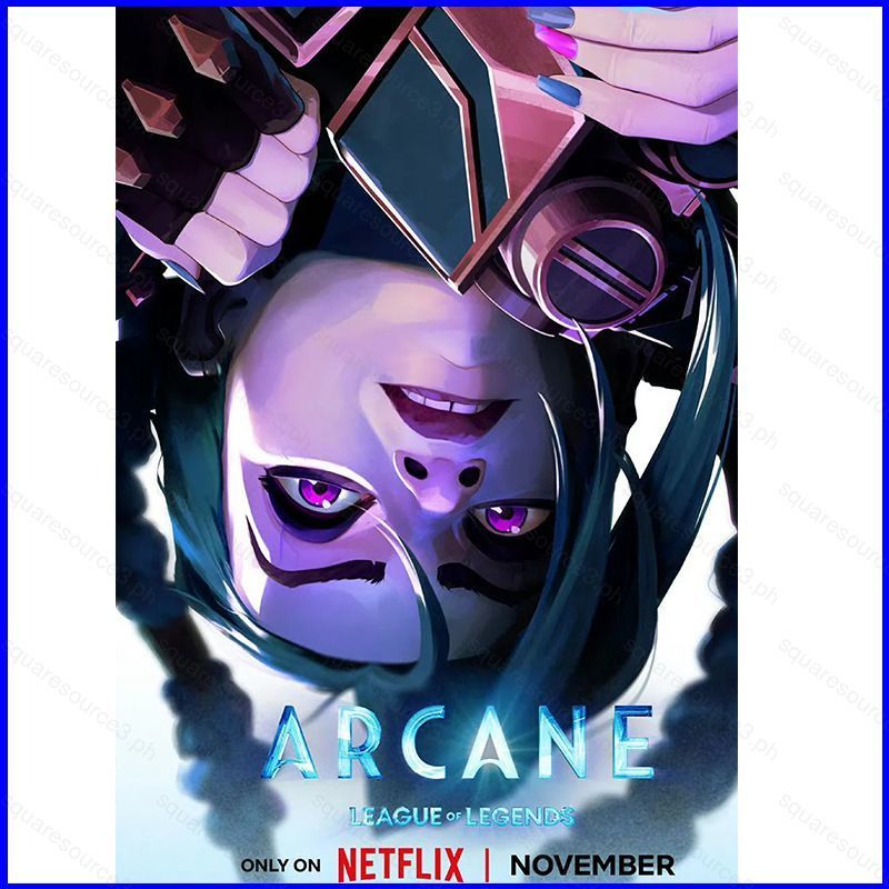 SQ3 Arcane 2 Liên Minh Huyền Thoại poster Jinx Jayce Dán Tường 30cm Trang Trí Ngôi Sao Bộ Sưu Tập QS