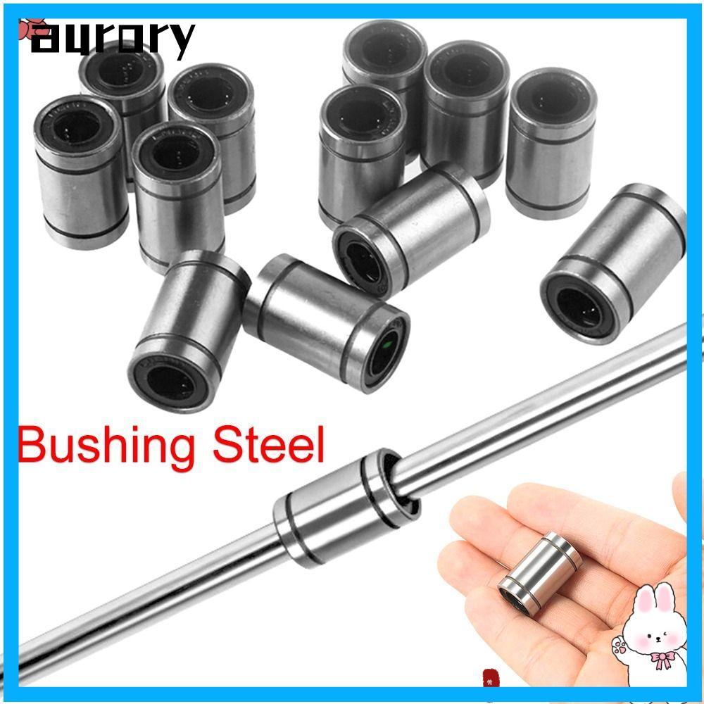 Vòng bi tuyến tính AURORY Mạ niken cho máy in CNC Phần LM3UU LM4UU LM5U LM6UU